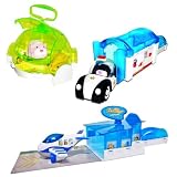 Zhu Zhu Pets Hamster Hotel Plus Police Station with Car and Airport with Airplane Add on Sets