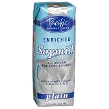Pacific Natural Foods Enriched Soymilk Non-Dairy Beverage, Plain, 8-Ounce Aseptic Packages (Pack of 24)