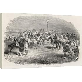 16 Inch Box Canvas (40cm) DERBY BETTING RING 1844 by Mary Evans