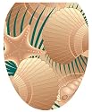 Toilet Tattoos TT-1600-O Found on the Beach Design, Elongated