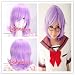 25-30cm Short Purple Anime Haruhi Suzumiya Cosplay Wig Cw181