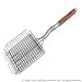 Outset QC71 Chrome Grill Basket with Rosewood Handle
