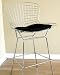 Bertoia Style Steel Wire Mesh Bar Stool with Pad
