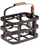 Combrichon - 3017648 - Panier 6 Bouteilles Rustique - Fer