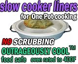 100 for $29.99 EZ PANS Food Safe Liners Supersized for All Shape Crock Pot Style Slow Cookers