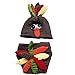 CX-Queen® Photography Prop Baby Infant Costume Turkey Crochet Knitted Hat Diaper