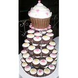 5 Tier 5mm Thick Mirror Acrylic Cup Cake Cupcake Stand by Classikool�by Cakestandz
