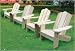 Lohasrus Four Kids Patio Chairs 13690 - Unfinished Fir, Indoor / Outdoor, for Ages 2 to 5, Free Drawing Book