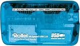 Rollei High Speed CR All-in-One Kartenleser f&uuml;r Apple Mac und PC kompatibel (USB 1.1/2.0) blau