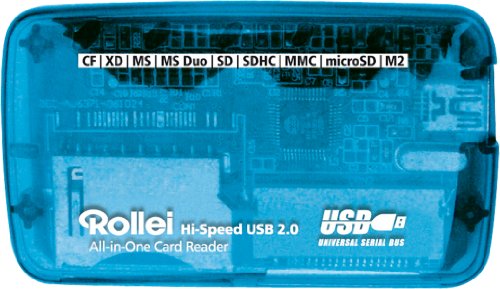RCP Technik GmbH & Co. KG Rollei High Speed CR All-in-One Kartenleser f&uuml;r Apple Mac und PC kompatibel (USB 1.1/2.0) blau