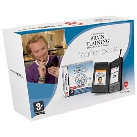 Nintendo DS Lite Black Console with Brain Training (Nintendo DS)