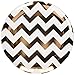 Rose Gold Chevron Dessert Plates (20 ct)