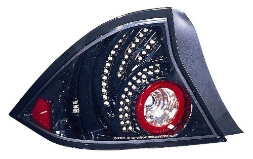 Depo 317-1976PXUS2 Honda Civic Coupe Black LED Tail Light On Sale