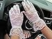 Simplicity Lace Floral Short Tulle Bridal Gloves for Dress, Driving, Wedding