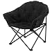 Velvet Corduroy Club Chair - Black