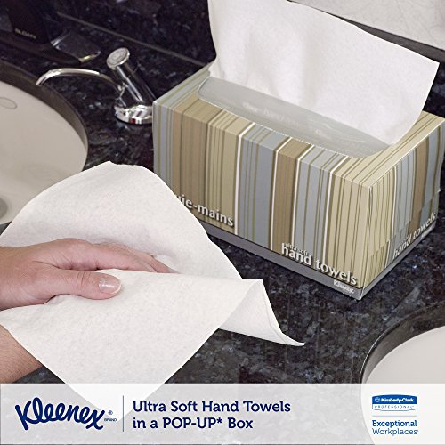 Kleenex Hand Towels (11268), Ultra Soft and Absorbent, PopUp Box, 18