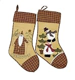 Santa or Snowman Traditional Christmas Stocking