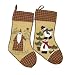 Santa or Snowman Traditional Christmas Stocking