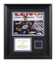 Kurt Busch - 2008 Lenox Industrial Tools 301 Winner - Framed 6x8 Photograph with Race Used Tire Piece