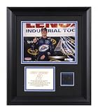 Kurt Busch - 2008 Lenox Industrial Tools 301 Winner - Framed 6x8 Photograph with Race Used Tire Piece