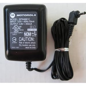 51pww%2BqQjKL. SL500 AA300  SPN4681C Original Motorola Wall Charger for Motorola V220 V180 V188 It is the perfect traveling companion. * Input: 120V   60 Hz 50mA, Output: 4.8 V   350 mA Smart IC chip recognizes a fully charged battery and automatically switches to a saver mode. also compatible with # MOTOROLA C350 T191 T193 T193G T 193 V180 V186 V188 V220 V 2260 V 2267 V 2282 V2260 V2267 V2282 V 2290 V 2297 V 2397 V2290 V2297 V2397