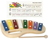 Goldon 11010 - Xylophon mit 8 T&ouml;nen 24 cm aus Metall / Holz - Goldon
