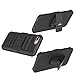 iPhone 7 Plus Case, LK [Heavy Duty] Black Armor Holster Defender Full Body Protective Hybrid Case Cover with Belt Clip for Apple iPhone 7 Plus
