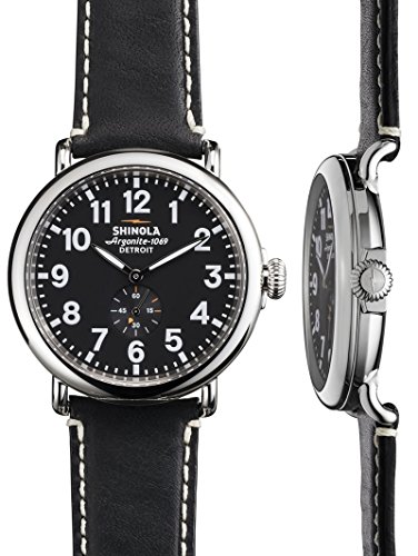 ロンハーマン(Ron Herman) SHINOLA The Runwell 47mm Black Face / Black Strap Watch BLACK/BLACK 1190164c1162 [並行輸入品]