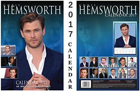 Chris Hemsworth 2017 Calendar + Blank Fridge Magnet