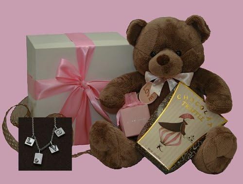 Sterling Silver Love Letters Necklace and Truffles