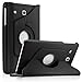 Infiland Samsung Galaxy Tab E 8.0 Case, 360 Degrees Rotating Stand Case Cover for Samsung Galaxy Tab E SM-T377 4G LTE 8-Inch Tablet Only, Black