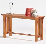 Mission Oak Sofa Table By Coaster Furniture