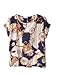 VOBAGA® Women's Big Wheels Printed Chiffon T Shirt Batwing Loose Blouse Casual Tee Tops M