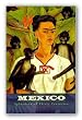 Autretratto Con Monos (Self Portrait) by Frida Kahlo 36"x24" Art Print Poster