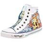 Ed Hardy Women's Highrise Sneaker,White-19SHR105W,7 M