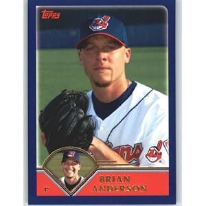 Buy 2003 Topps # 468 Brian Anderson Cleveland Indians Baseball Card In Protective Screwdown Case