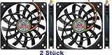 Produkt-Bild: Scythe Kaze Jyu Slim 100mm Geh&auml;usel&uuml;fter (100mm x 100mm x 12mm , 2000rmp) , Doppelpack (2 St&uuml;ck)