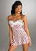 Apparel : Cinema Etoile Candy Cane Babydoll with Matching Thong Sleepwear