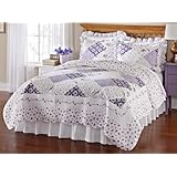Collections Etc Reversible Wilmington Floral Patchwork Quilt Multi King