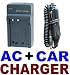 Neewer Sony Cyber-Shot AC/DC Battery Charger for NP-BD1, NP-FD1, NP-FR1 & NP-FT