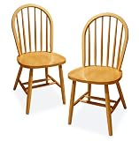2 Solid Wood Dining Chairs By Winsome Furniture