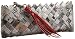 Nahui Ollin Moonlite Clutch,Newspaper,one size