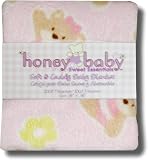Honey Baby Pink Teddy Bear Baby Blanket - ON SALE