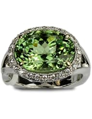Merelani Mint Garnet Ring
