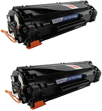 Office Station Compatible For Laser Toner Cartridge for HP Laserjet CE285A (85A) P1102W, M1130, M1210 (Black, 2 Pack)