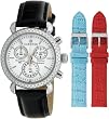 Diamond Strap Chronograph White Dial