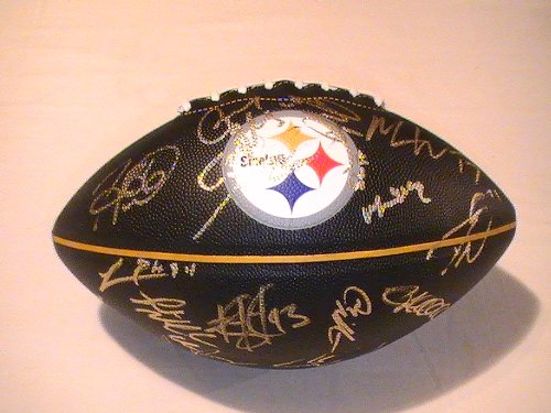 2011 Pittsburgh Steelers Team Signed Autographed Football Roethlisberger Coa + Hologram