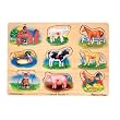 Train - 9pc Wooden Sound Puzzle By Melissa & Doug