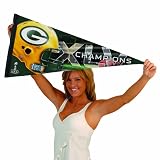 NFL Green Bay Packers Super Bowl Champs Team Premium Quality Pennant 17-by-40 inch