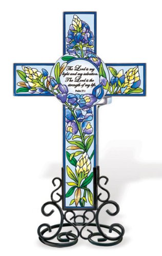 Stained Glass Cross Votive